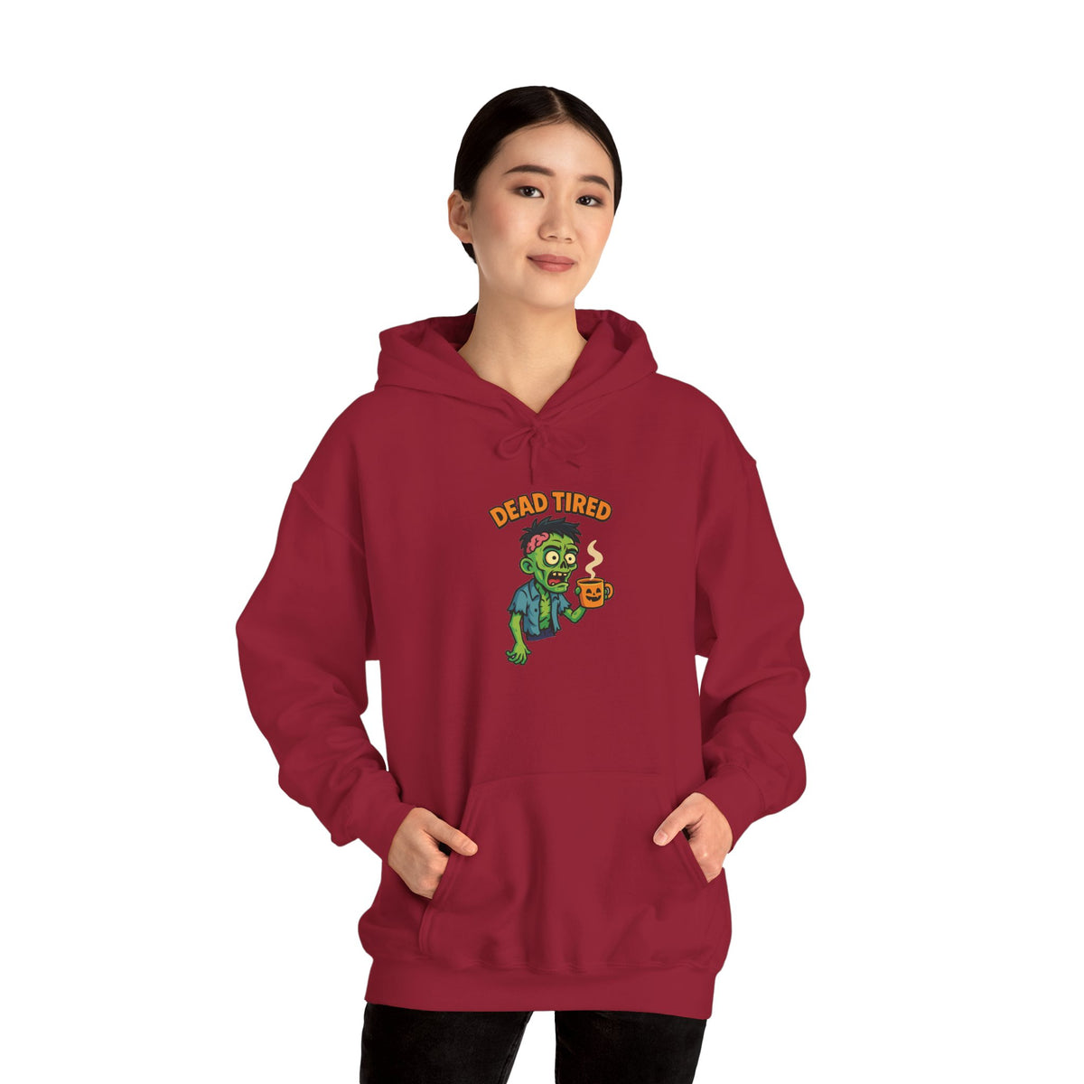 Zombie Themed Unisex Hoodie, Cozy Halloween Sweatshirt, Spooky Season Apparel