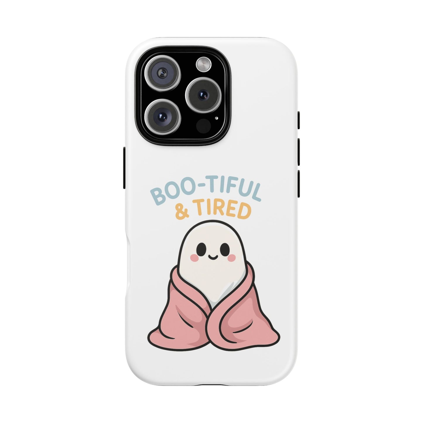 Boo-tiful & Tired Phone Case, Halloween-Themed Design