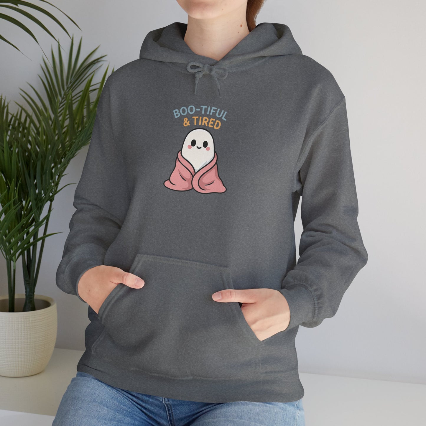 Boo-tiful Ghost Halloween Hoodie, Cute-Cozy Fall Vibes