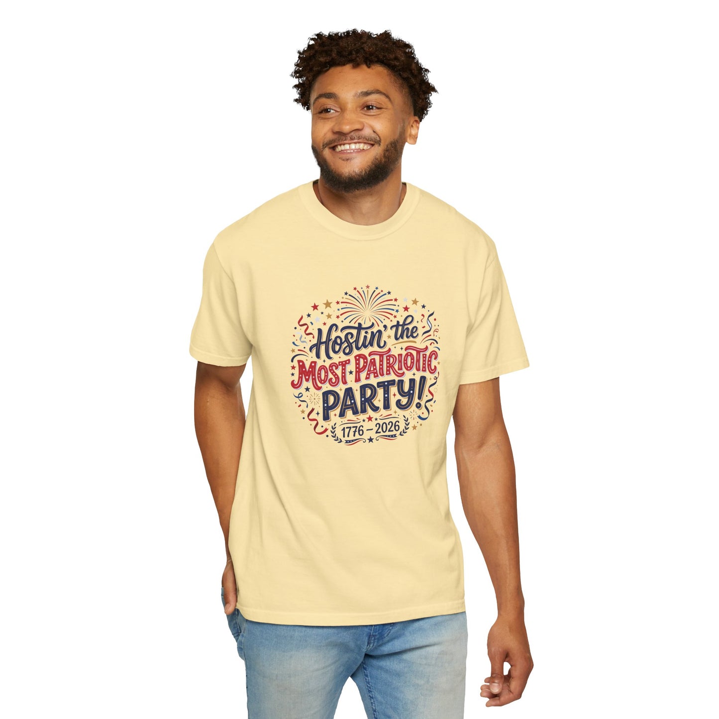 Patriotic 'Hostin' the Most Patriotic Party' T-Shirt, 4th of July Shirt, Independence Day Tee