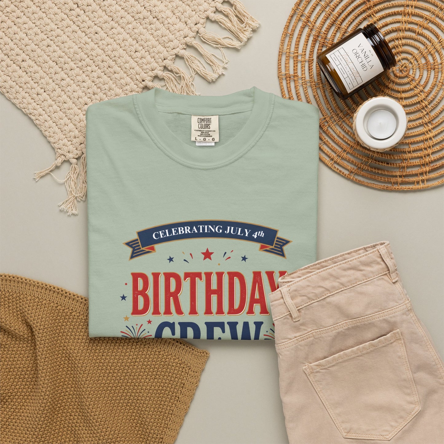 Birthday Crew T-Shirt — Patriotic Celebration Tee, 4th of July Shirt, Independence Day Gift