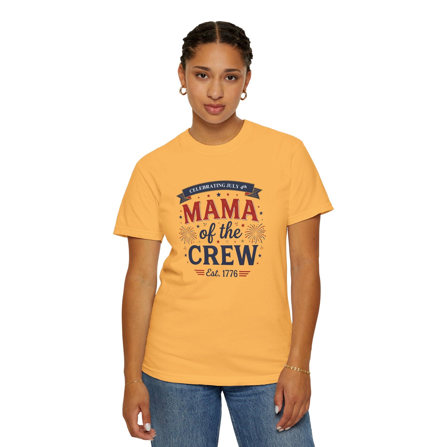 Mama of the Crew T-Shirt — Patriotic 4th of July Tee, Independence Day Shirt