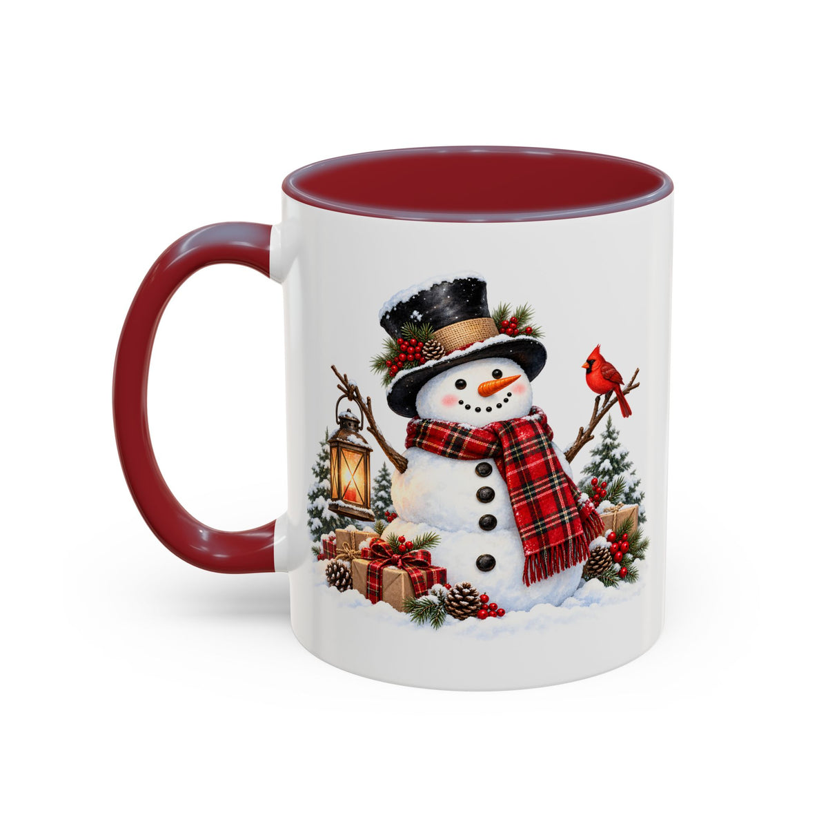 Snowman Christmas Coffee Mug – Festive Holiday Accent Mug (11 oz)
