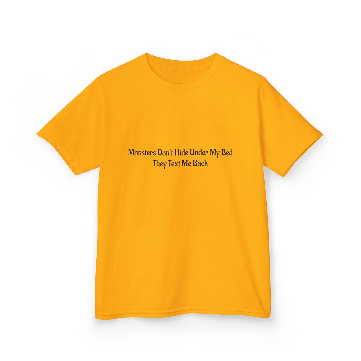 Funny Kids Monster Tee, Kids Heavy Cotton Shirt, Halloween T-Shirt