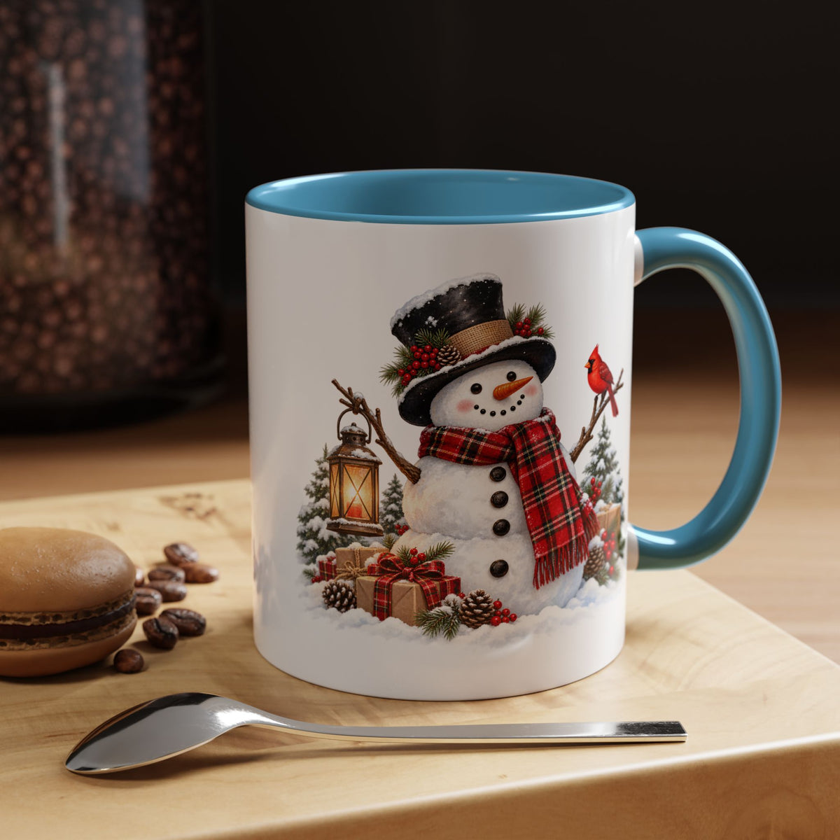 Snowman Christmas Coffee Mug – Festive Holiday Accent Mug (11 oz)