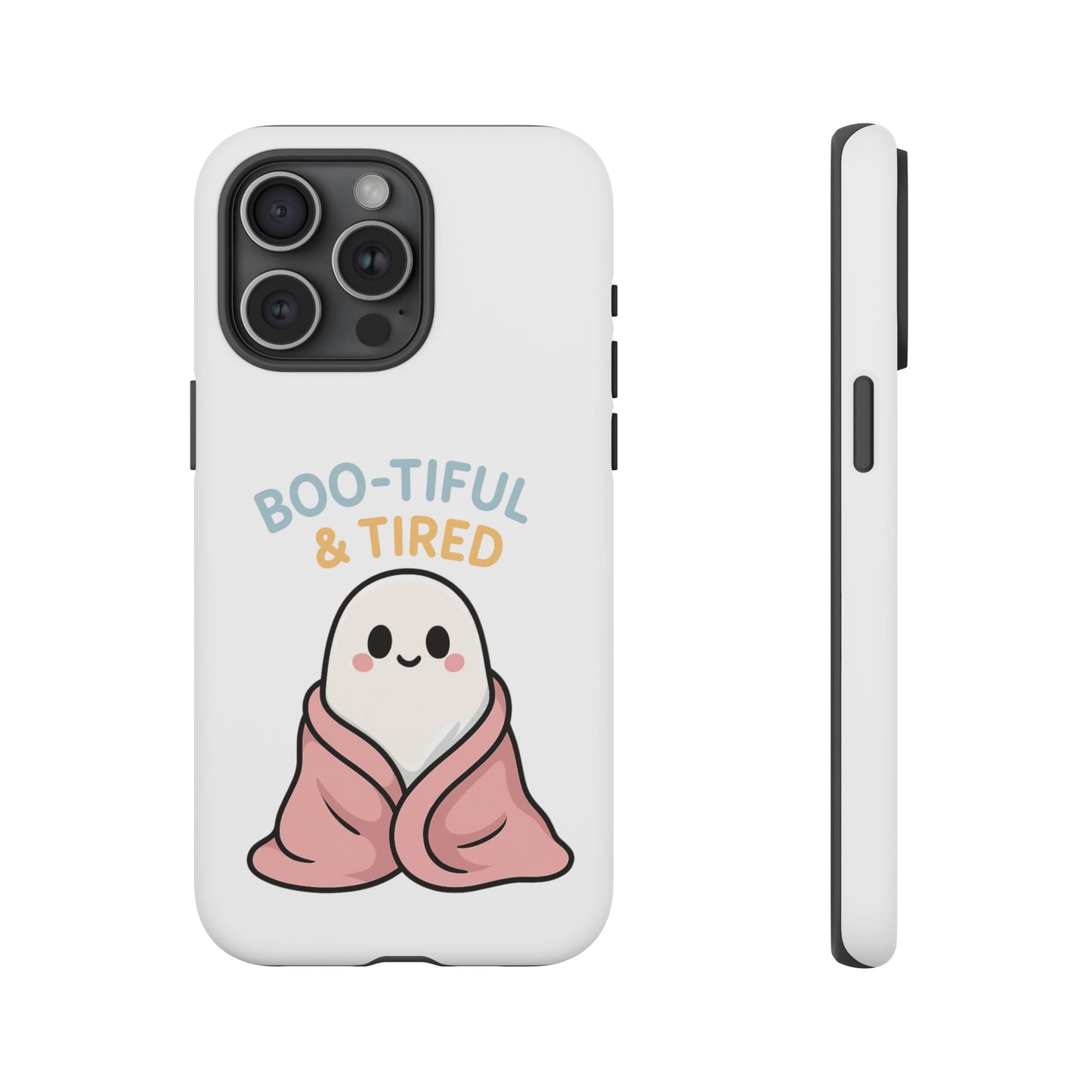 Boo-tiful & Tired Phone Case, Halloween-Themed Design