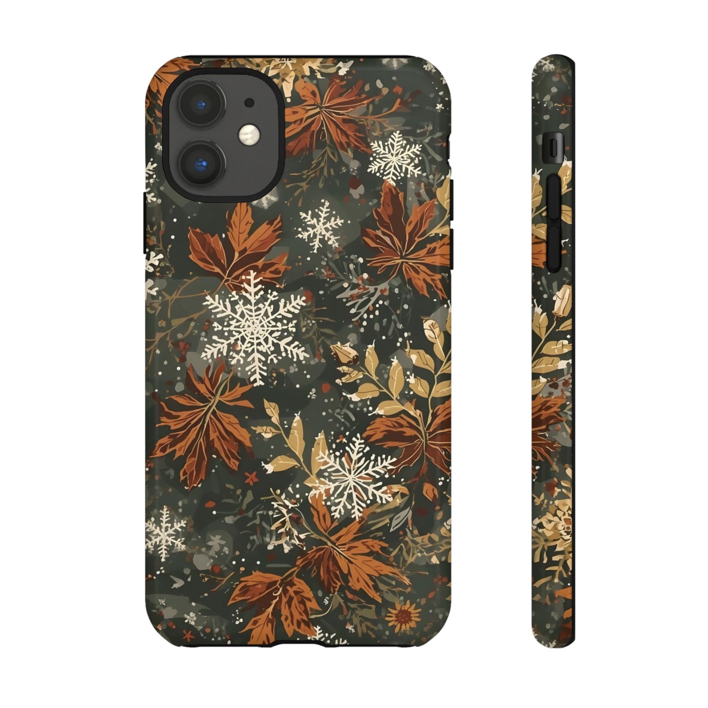 Christmas Phone Case, Autumn Floral Phone Case for Iphone 17, 16, 15, 14, 13, 12, 11 & Samsung