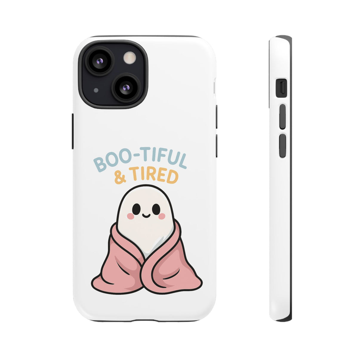 Boo-tiful & Tired Phone Case, Halloween-Themed Design