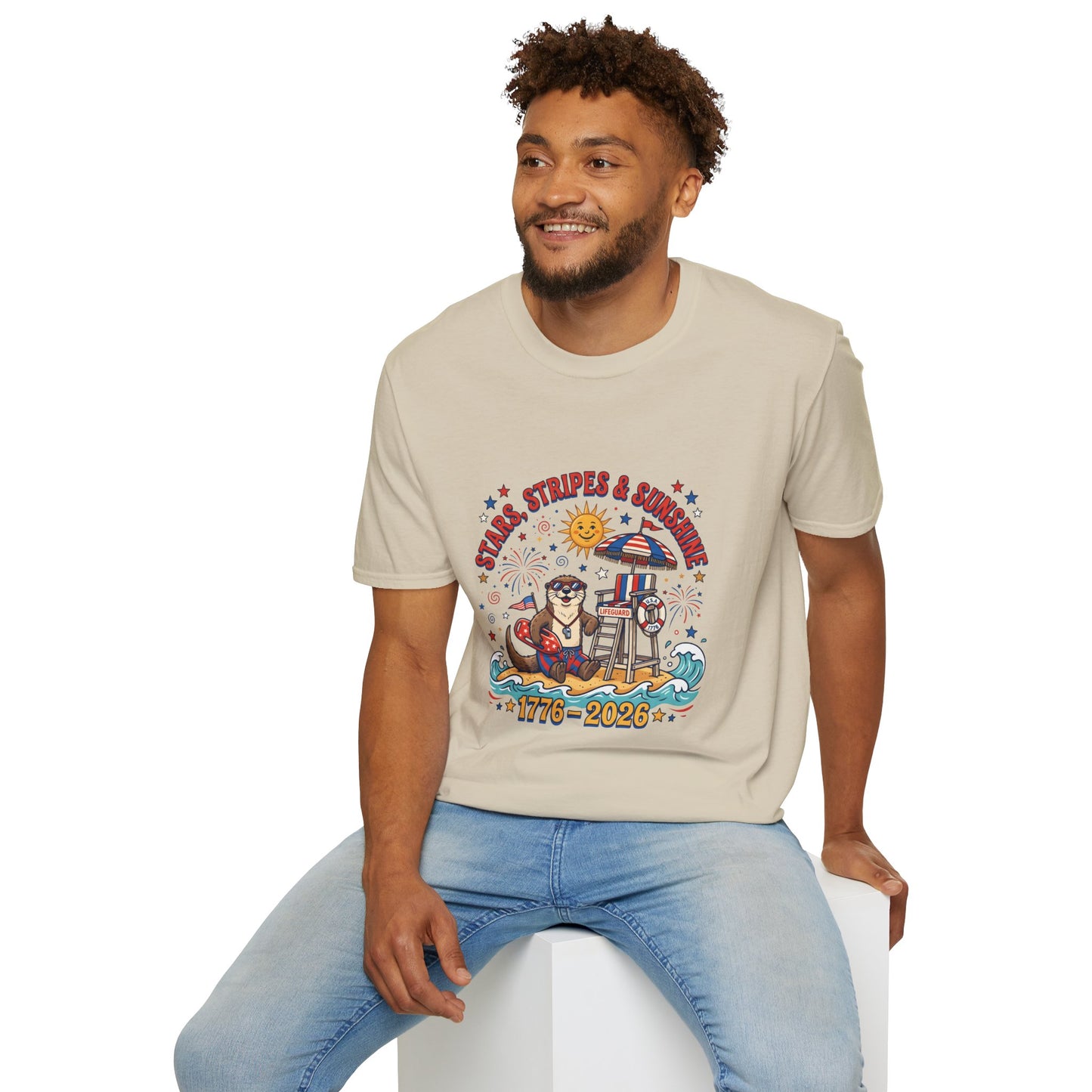 Stars, Stripes & Sunshine T-Shirt — Patriotic 1776–2026 Summer Tee, 4th of July Shirt