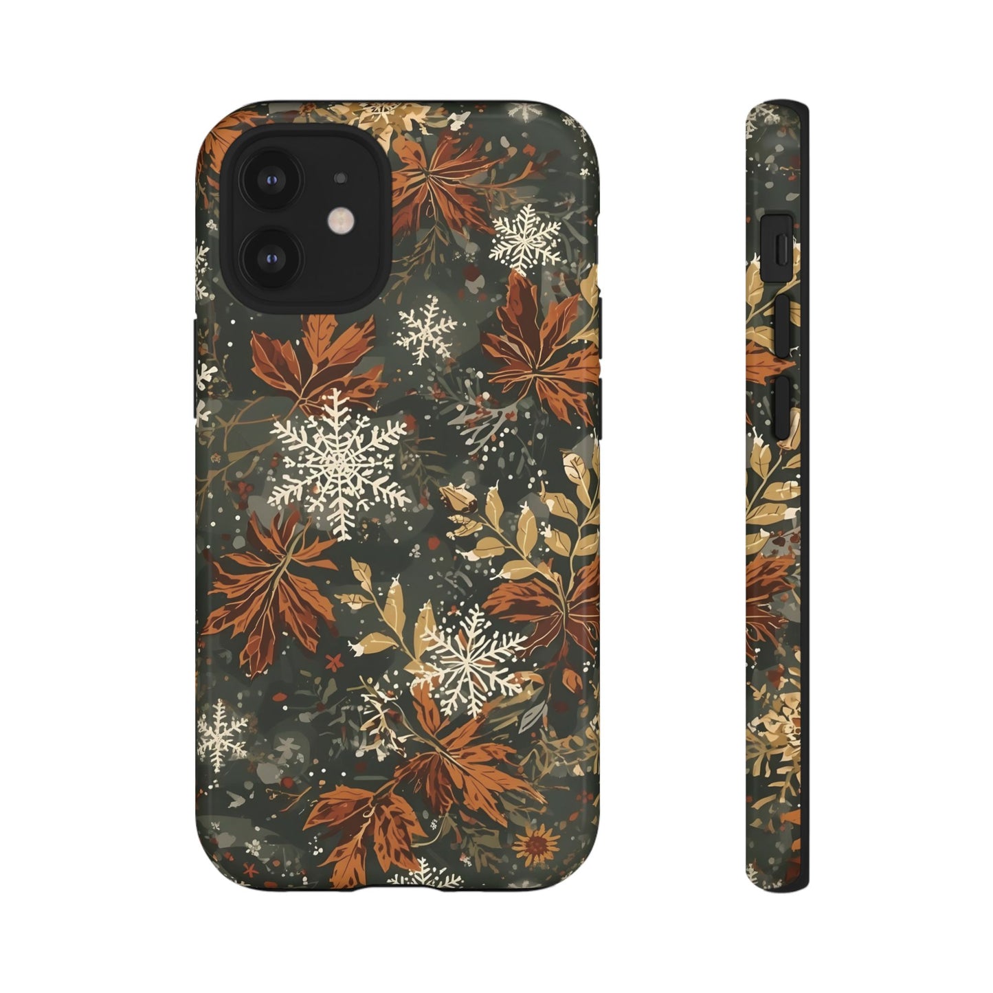 Christmas Phone Case, Autumn Floral Phone Case for Iphone 17, 16, 15, 14, 13, 12, 11 & Samsung