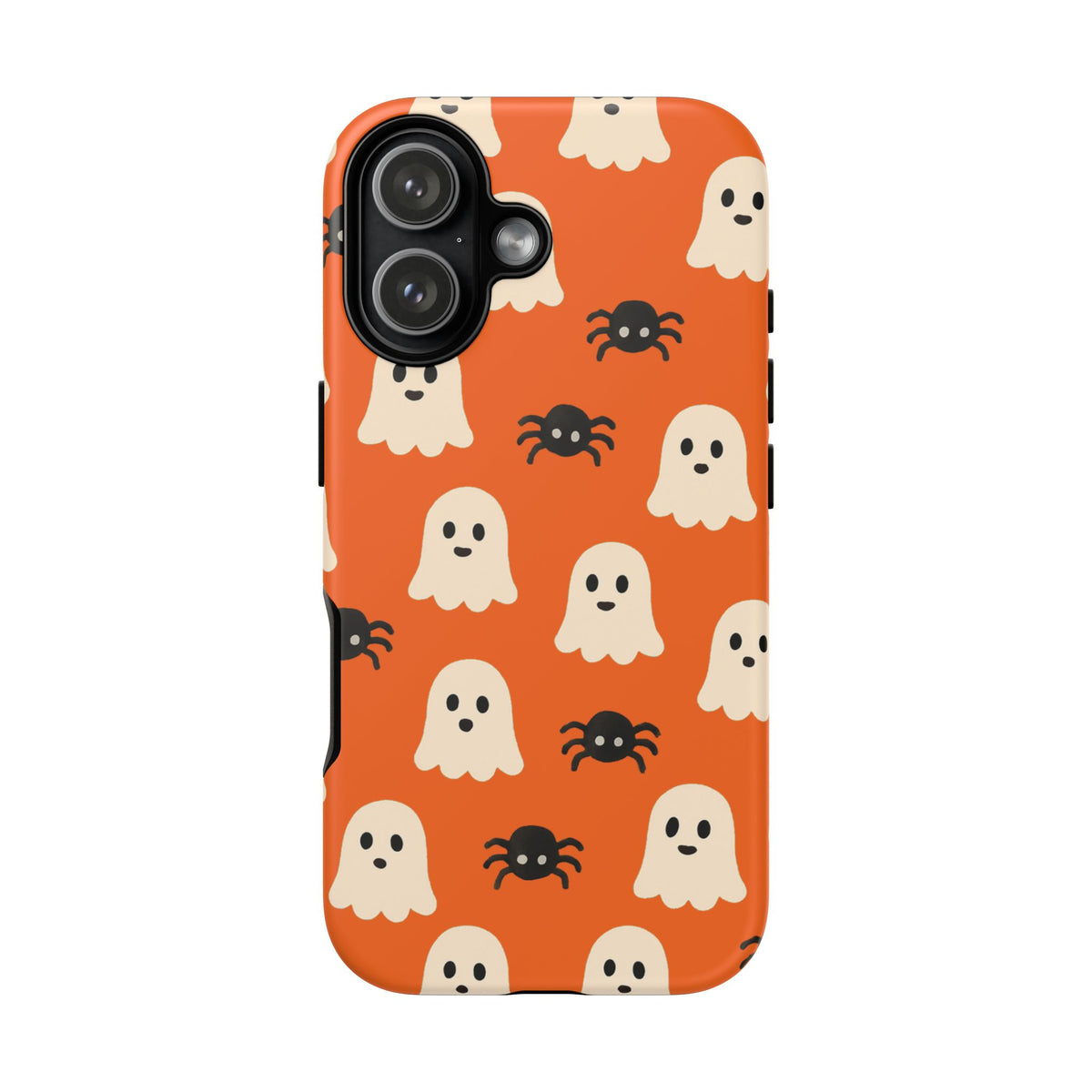 Cute Halloween Phone Case with Ghosts and Spiders, Spooky Gift, Fall Accessory, Unique Halloween Decor, Mobile Protection