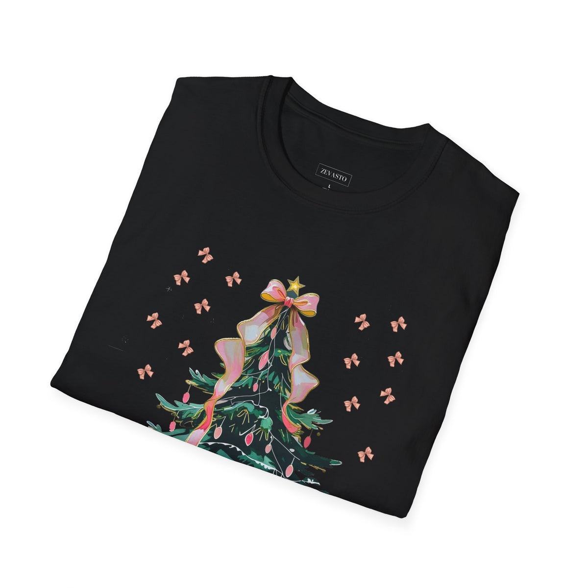Christmas Tree Unisex Softstyle T-Shirt | Holiday Outfit, Festive Apparel