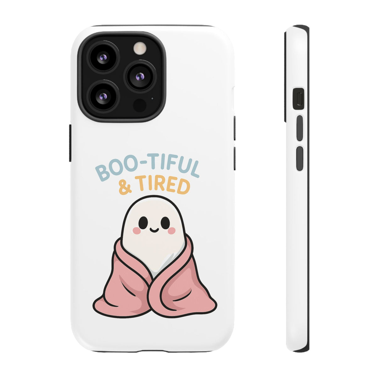 Boo-tiful & Tired Phone Case, Halloween-Themed Design