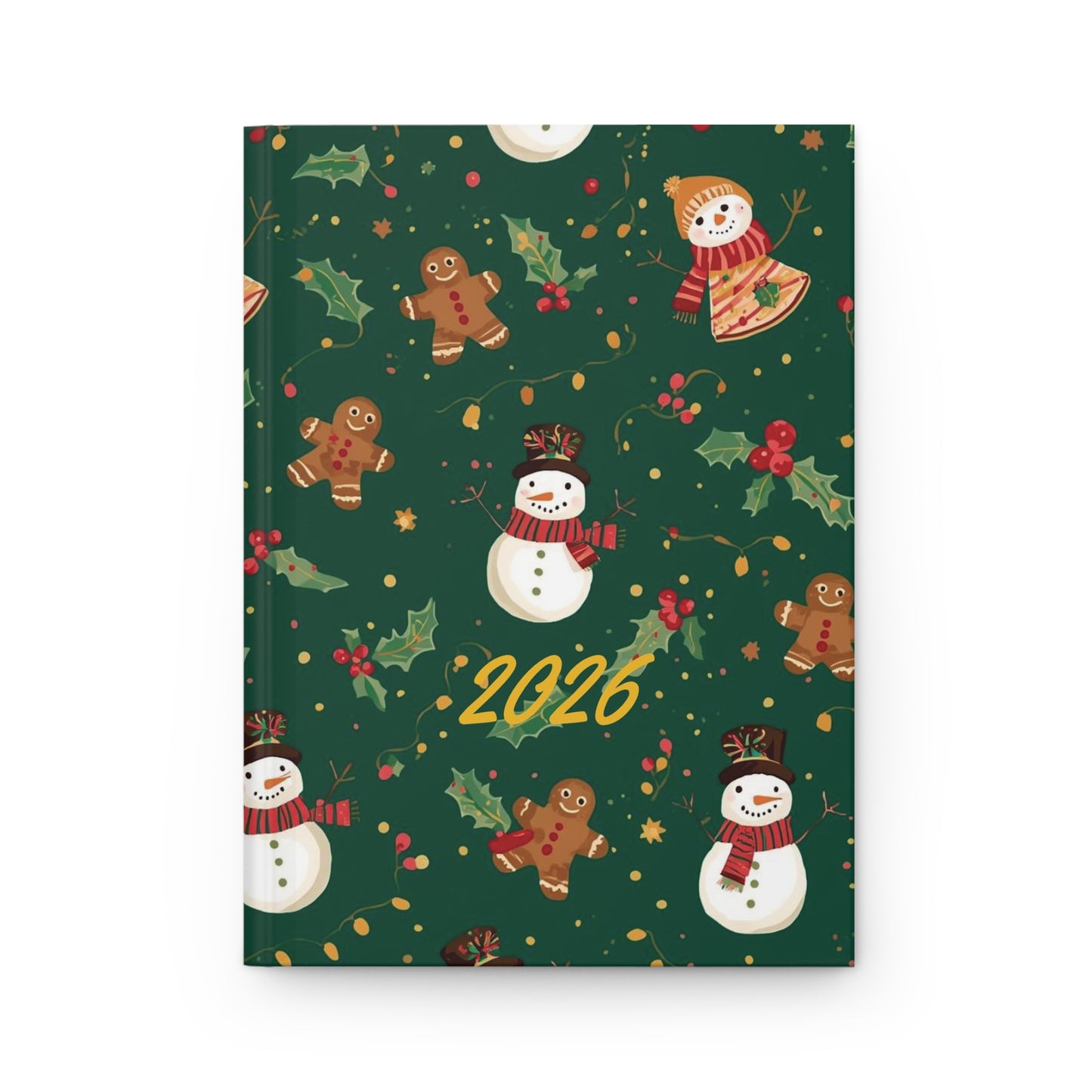 Christmas Themed Hardcover Journal - Christmas Stationery Gift