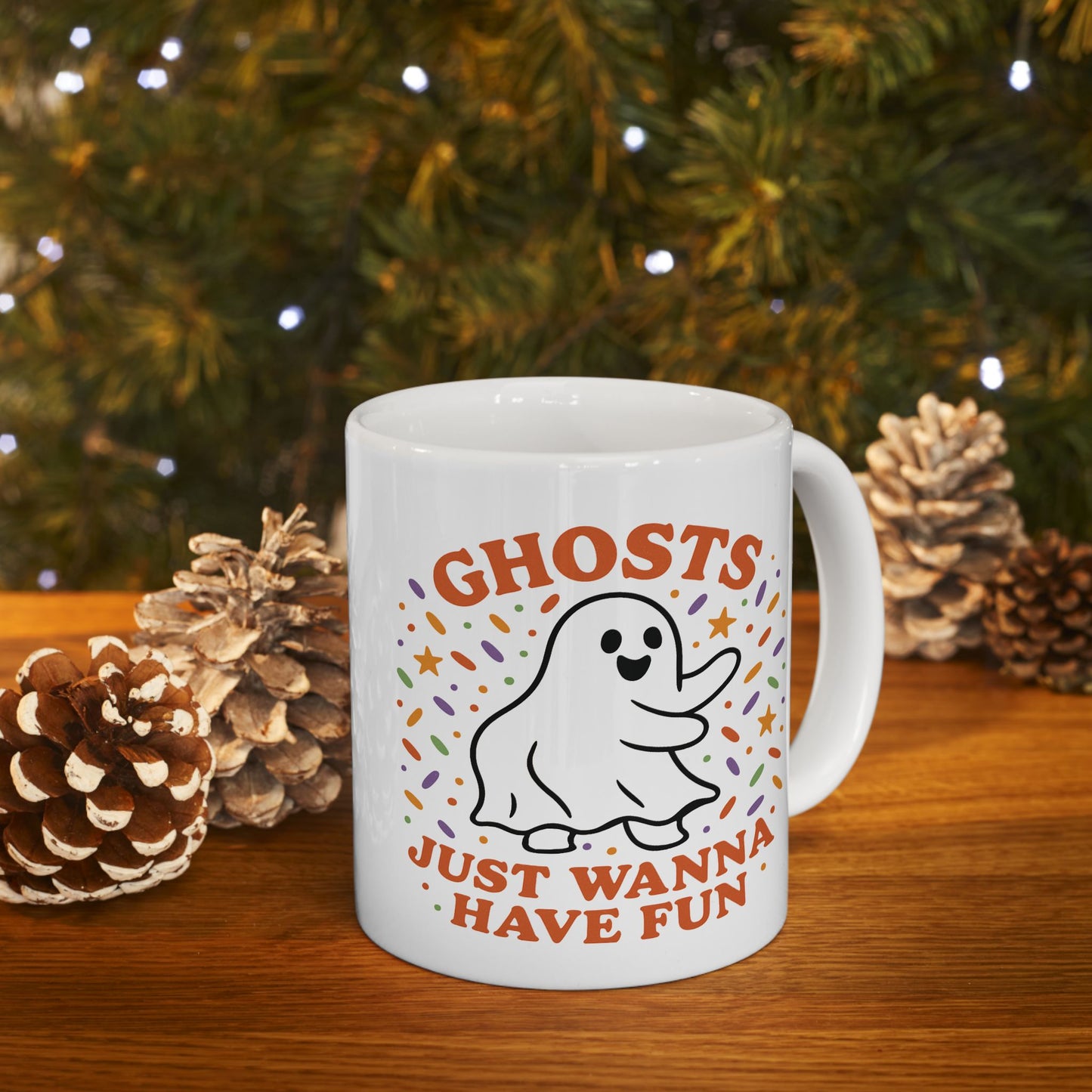Whimsical Ghost Mug - Perfect for Halloween Fun, Spooky Season Gift