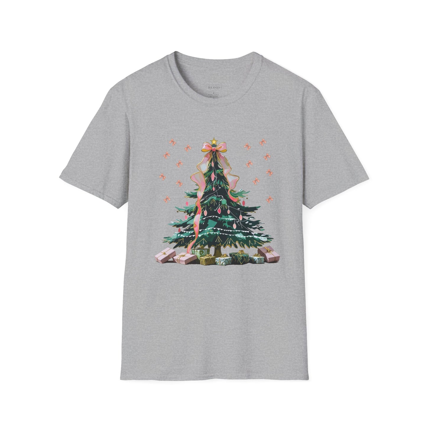Christmas Tree Unisex Softstyle T-Shirt | Holiday Outfit, Festive Apparel