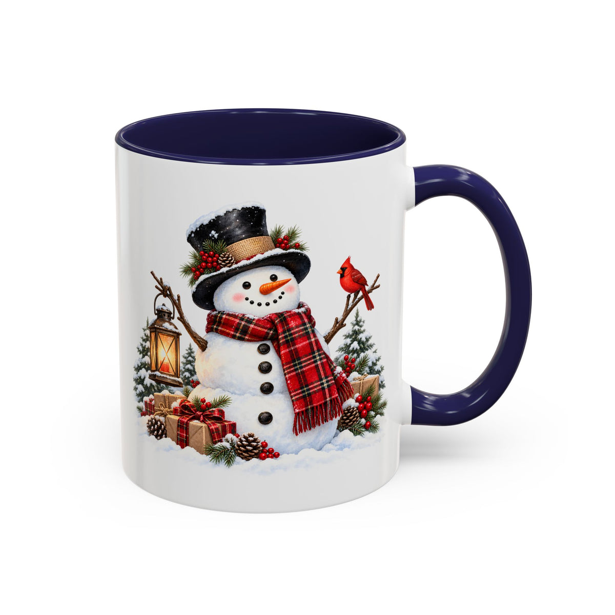 Snowman Christmas Coffee Mug – Festive Holiday Accent Mug (11 oz)