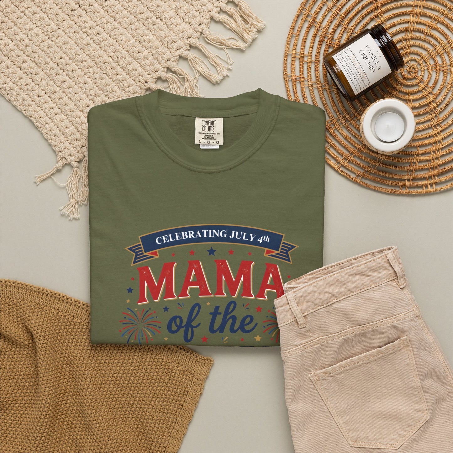 Mama of the Crew T-Shirt — Patriotic 4th of July Tee, Independence Day Shirt