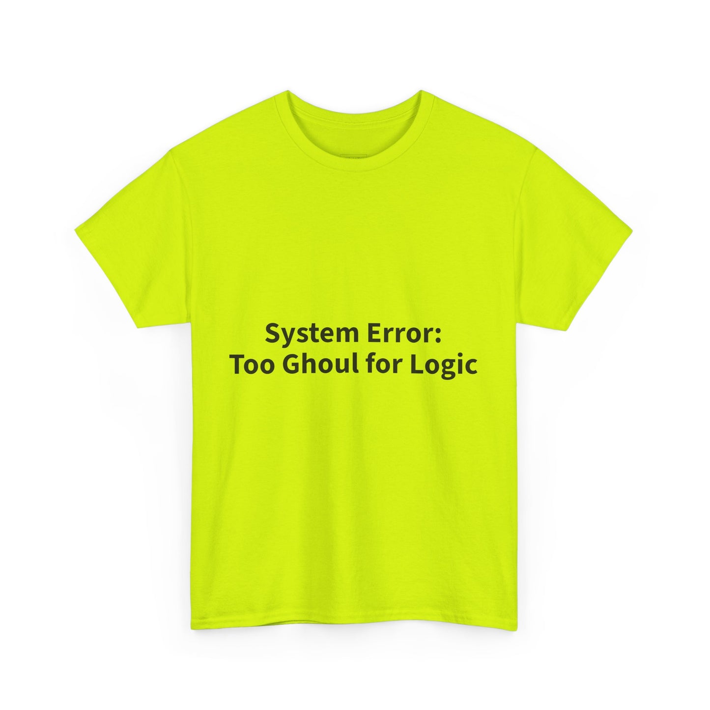 System Error Tee - Unisex Heavy Cotton Shirt, Perfect for Halloween, Geeky Fun