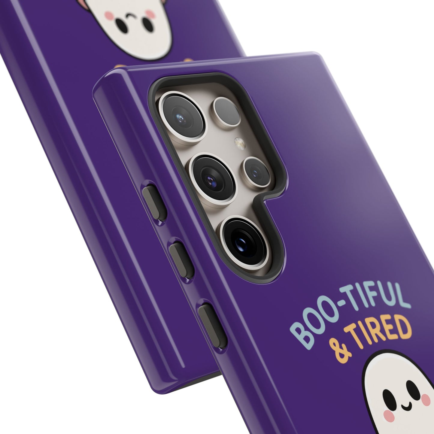 Boo-Tiful & Tired Phone Case, Halloween-Themed Design