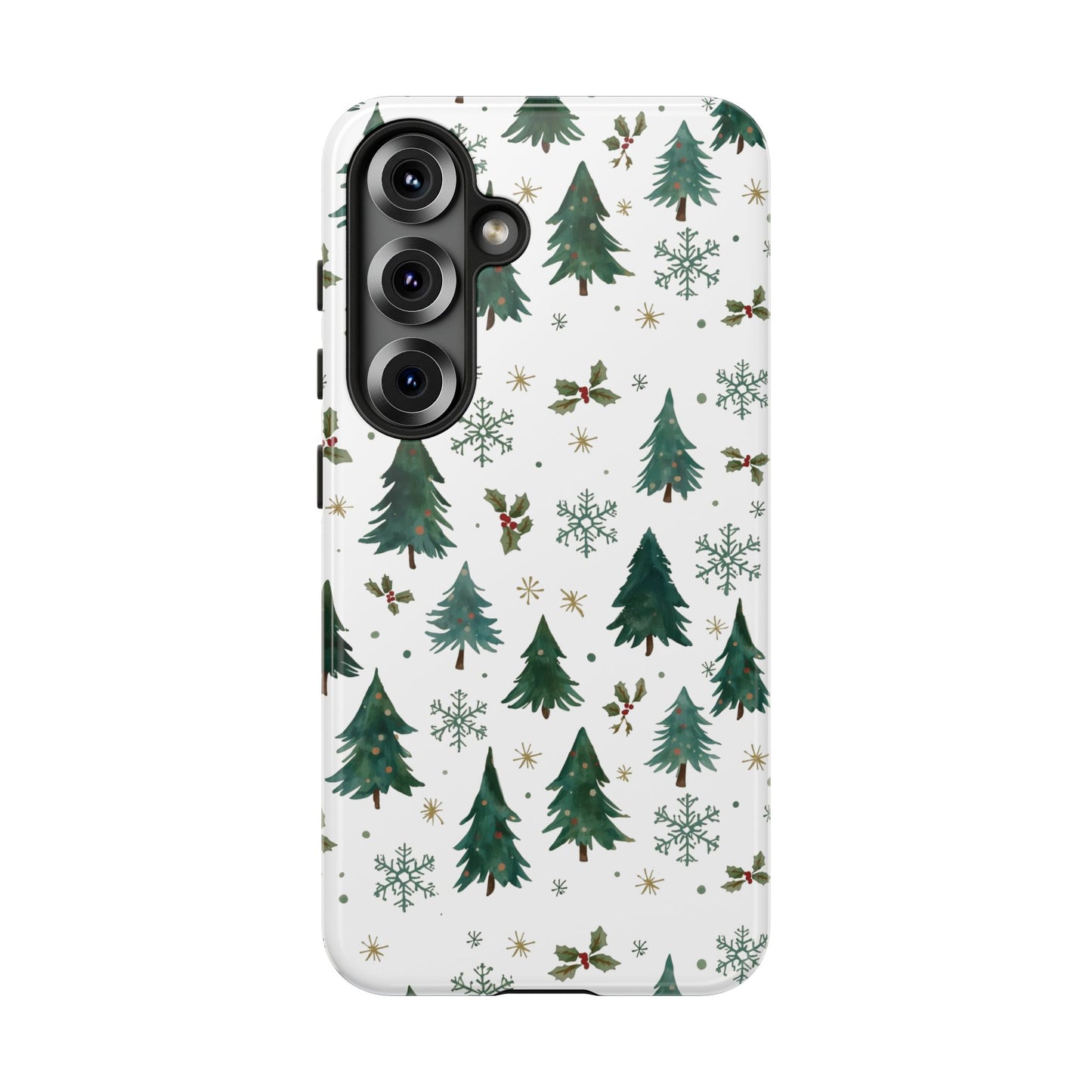 Winter Forest Phone Case, Christmas-Themed Dual Layer Phone Case for Iphone 17, 16, 15 & Samsung