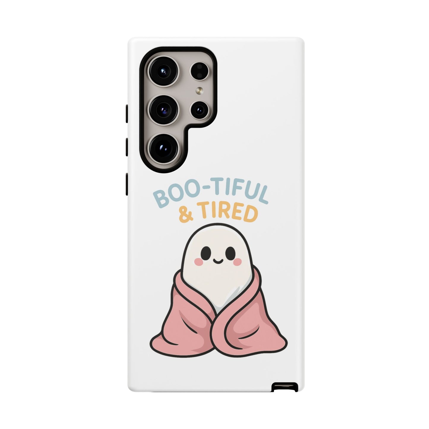Boo-tiful & Tired Phone Case, Halloween-Themed Design