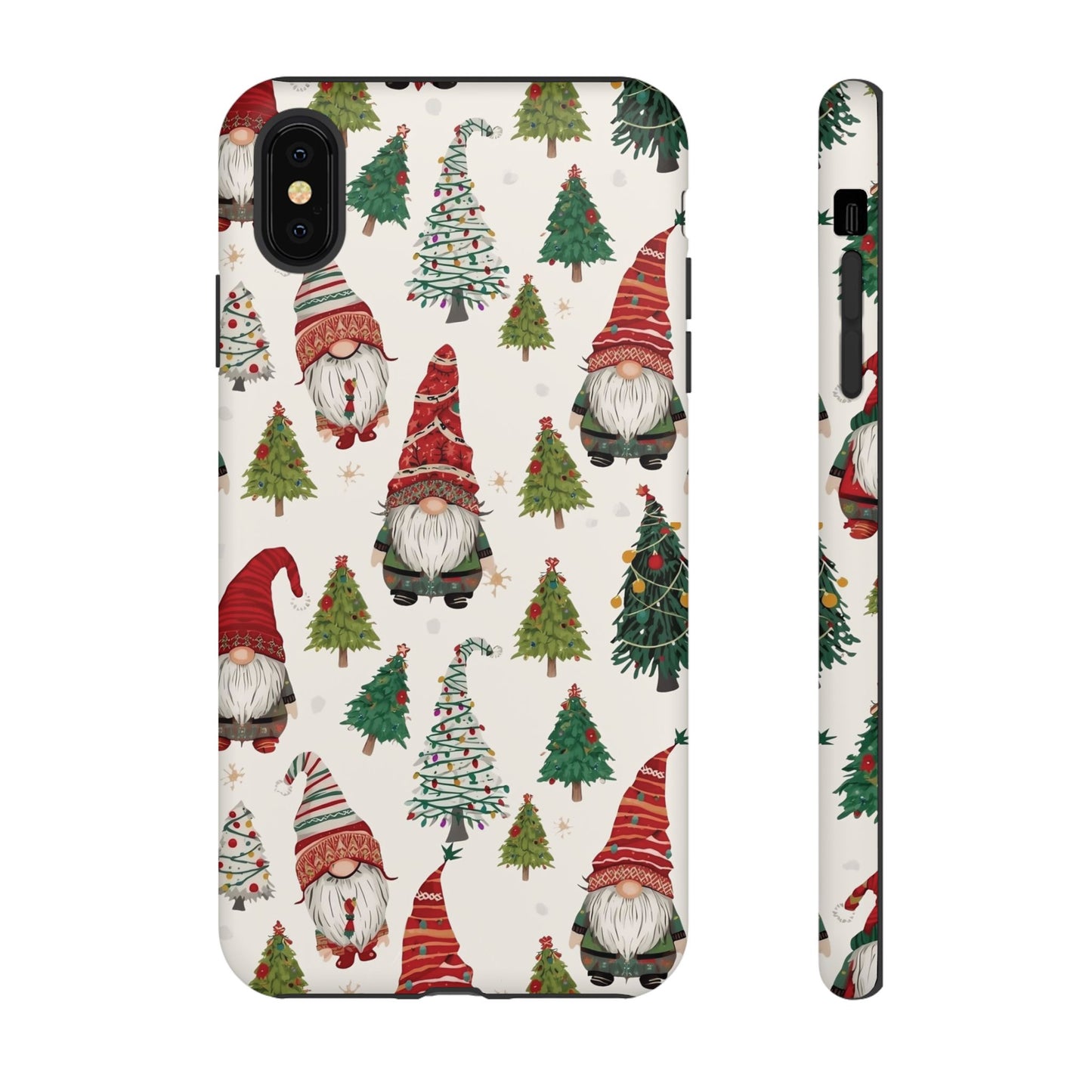Christmas Gnome Phone Case, Dual Layer Phone Case for Iphone 17, 16, 15, 14, 13, 12, 11 & Samsung