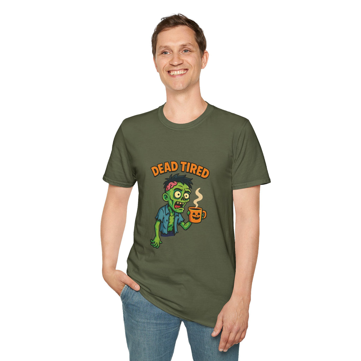 Dead Tired Zombie T-Shirt, Gifts for Halloween