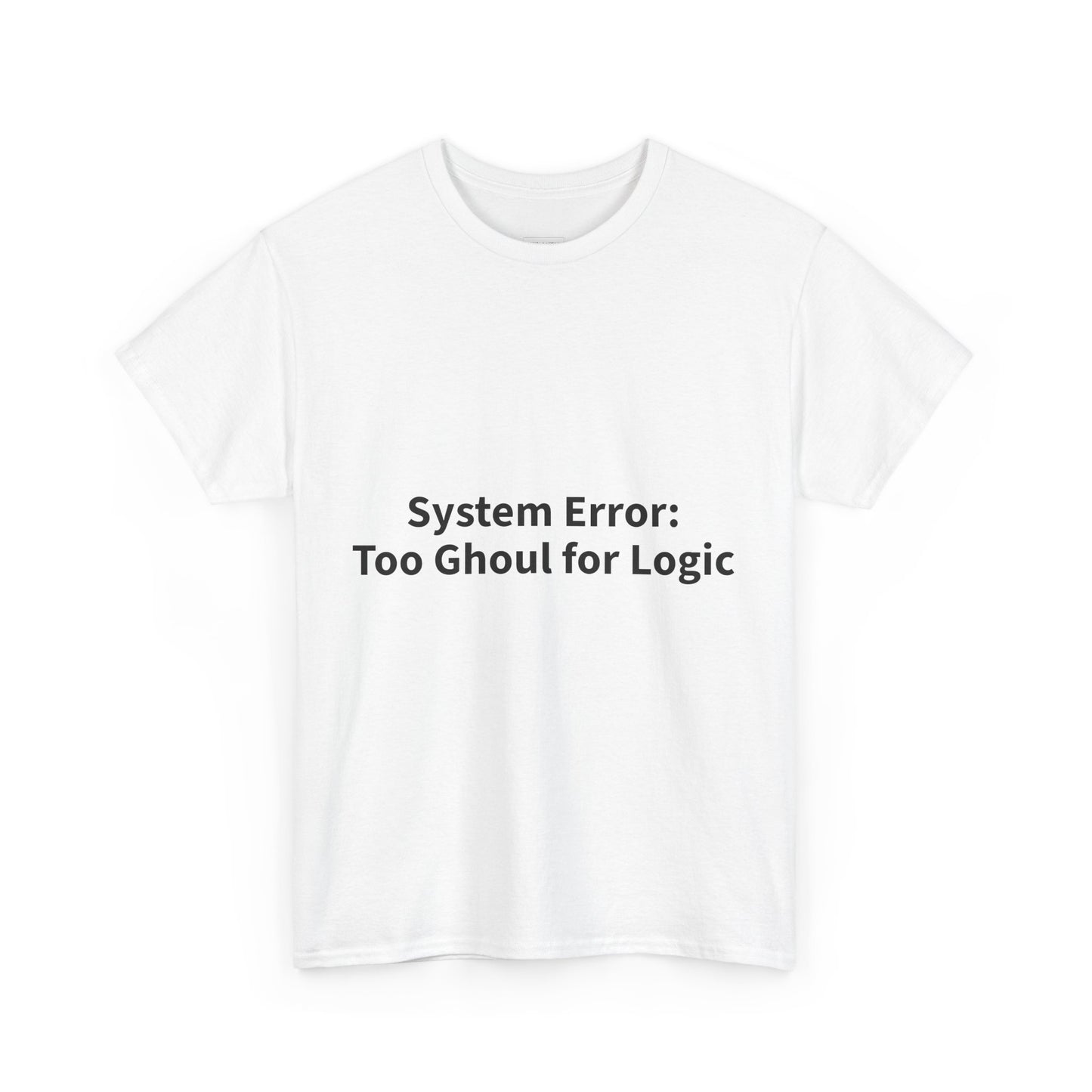 System Error Tee - Unisex Heavy Cotton Shirt, Perfect for Halloween, Geeky Fun
