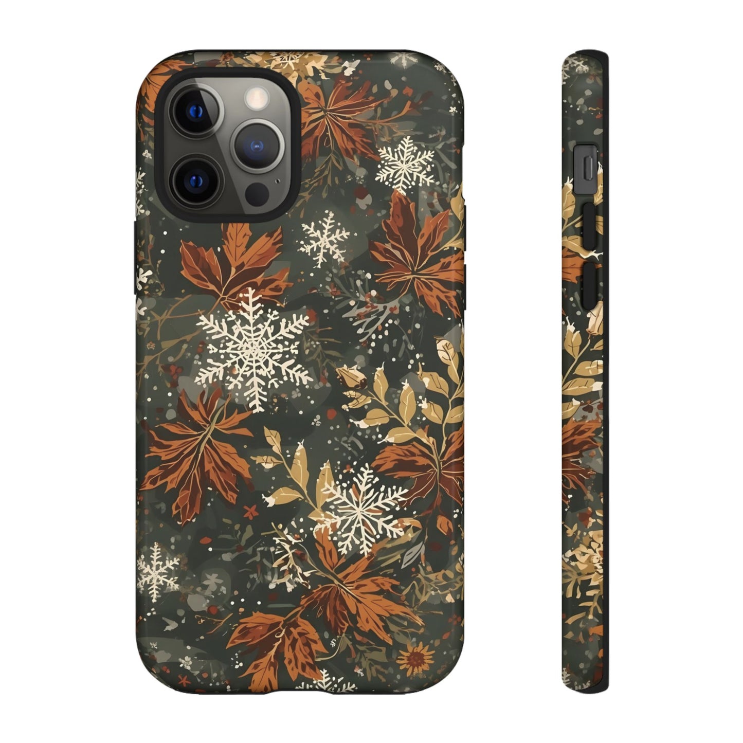 Christmas Phone Case, Autumn Floral Phone Case for Iphone 17, 16, 15, 14, 13, 12, 11 & Samsung