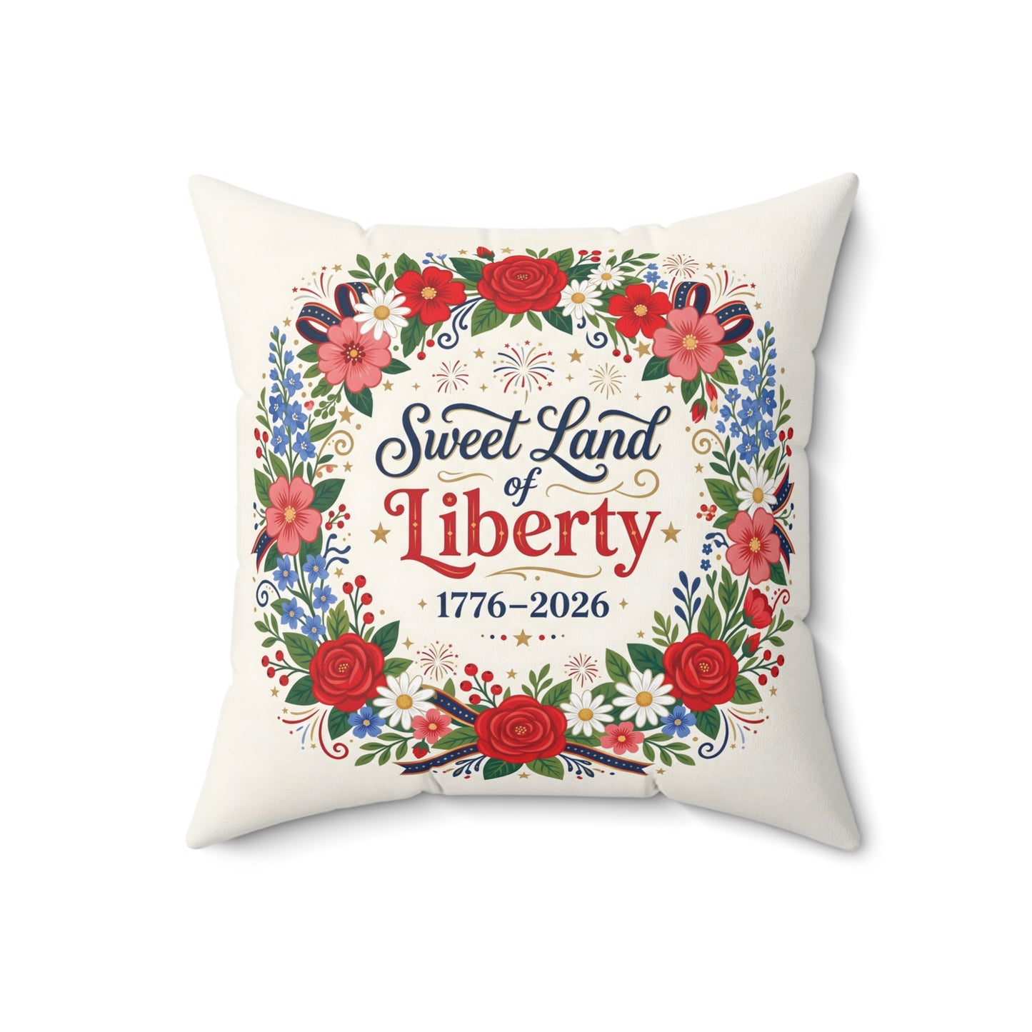 Sweet Land of Liberty, Decorative Pillow, Patriotic Home Decor, 4th of July Pillow
