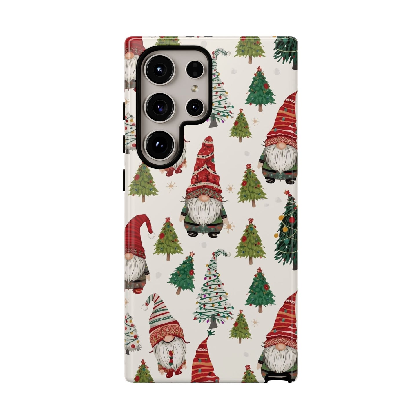 Christmas Gnome Phone Case, Dual Layer Phone Case for Iphone 17, 16, 15, 14, 13, 12, 11 & Samsung