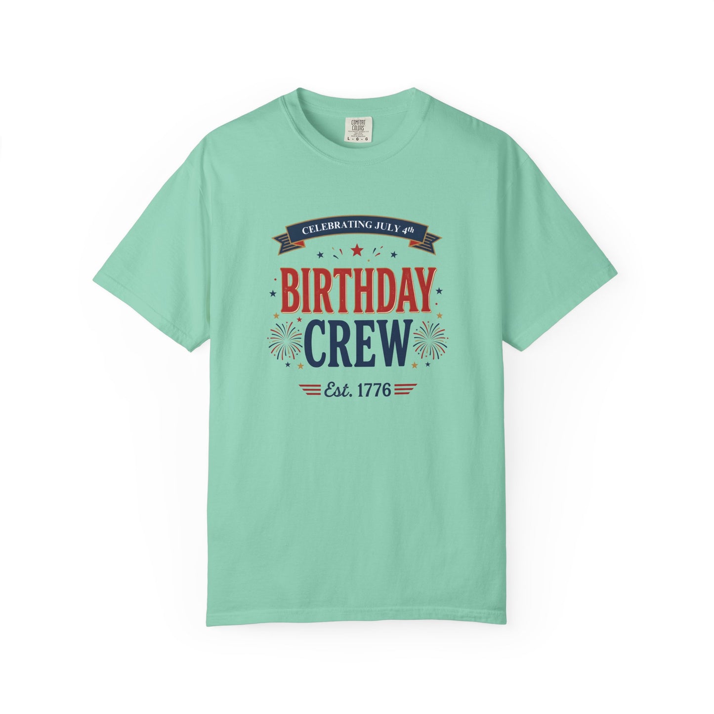 Birthday Crew T-Shirt — Patriotic Celebration Tee, 4th of July Shirt, Independence Day Gift