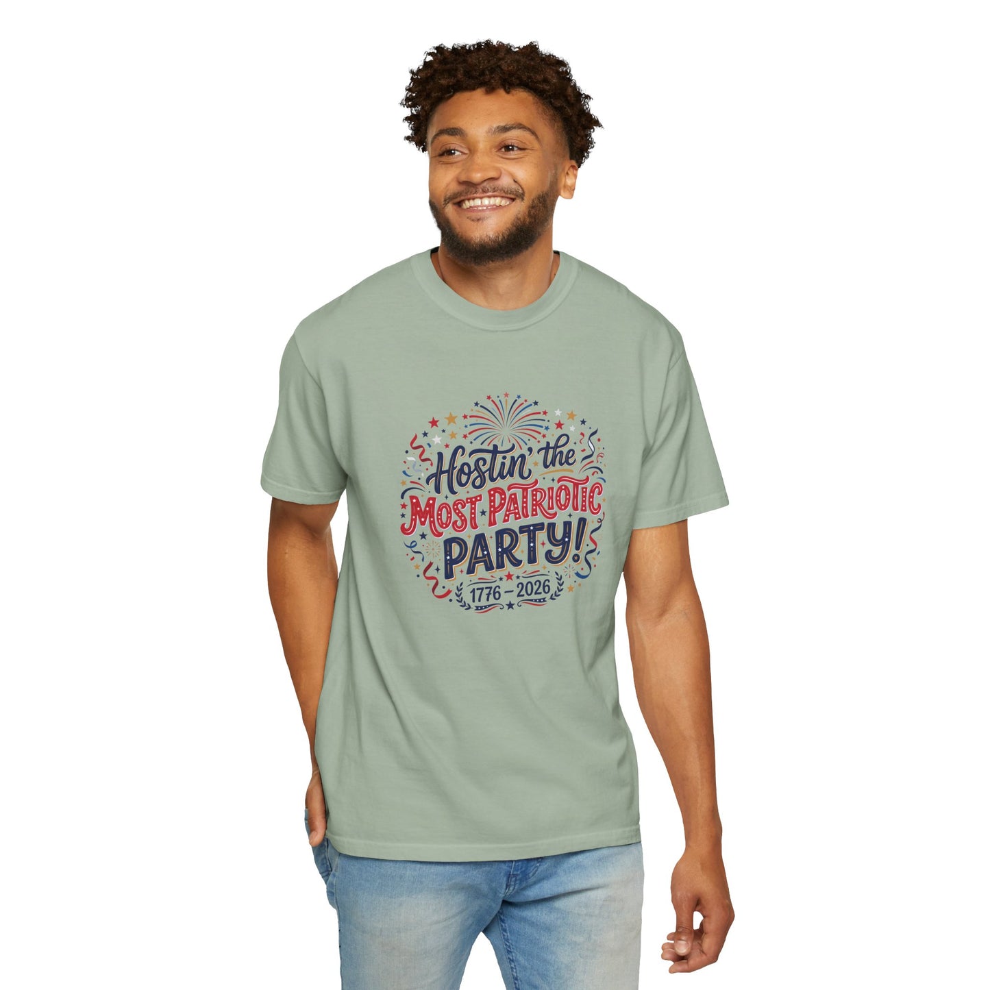 Patriotic 'Hostin' the Most Patriotic Party' T-Shirt, 4th of July Shirt, Independence Day Tee