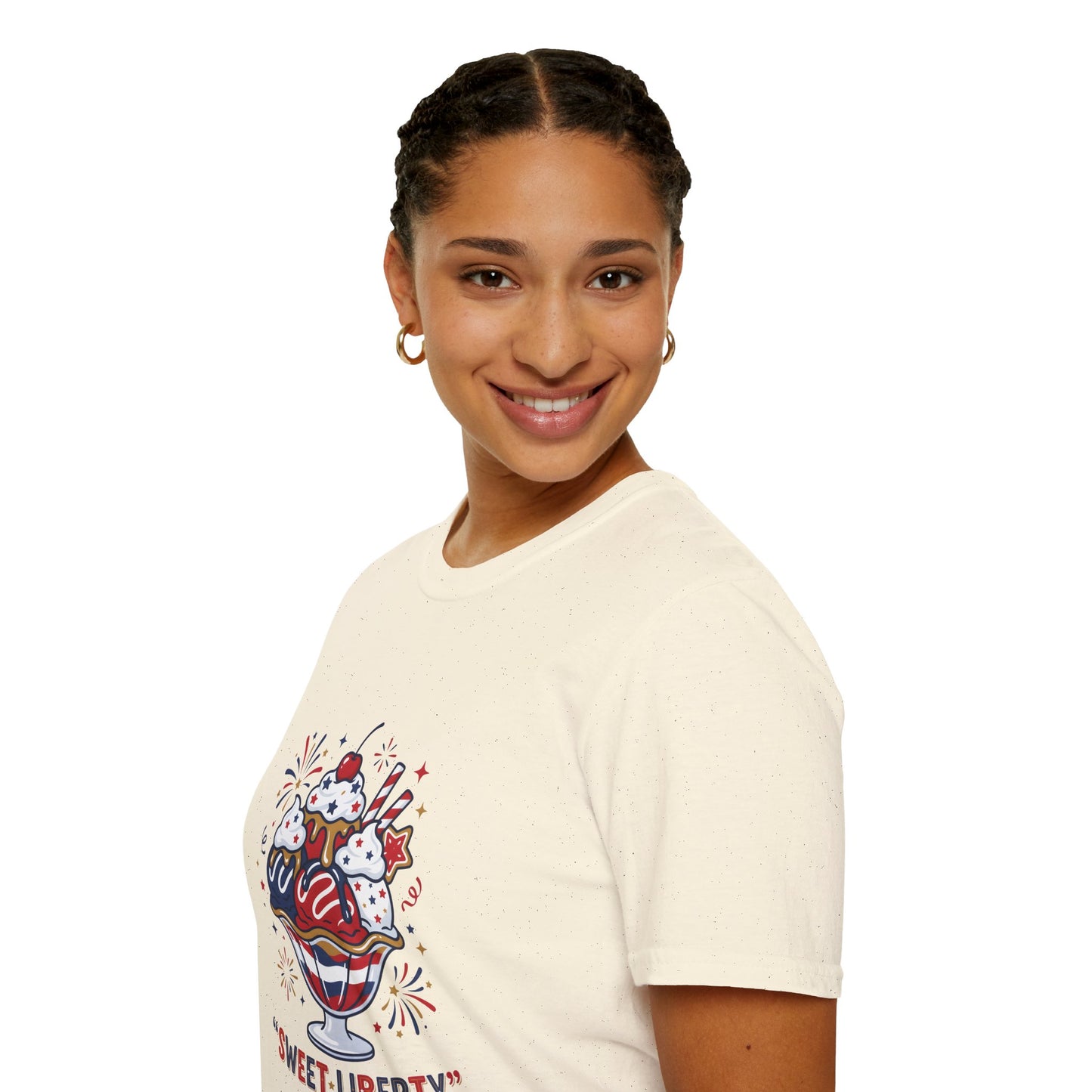 Sweet Liberty Ice Cream T-Shirt — Patriotic 4th of July Sundae Tee