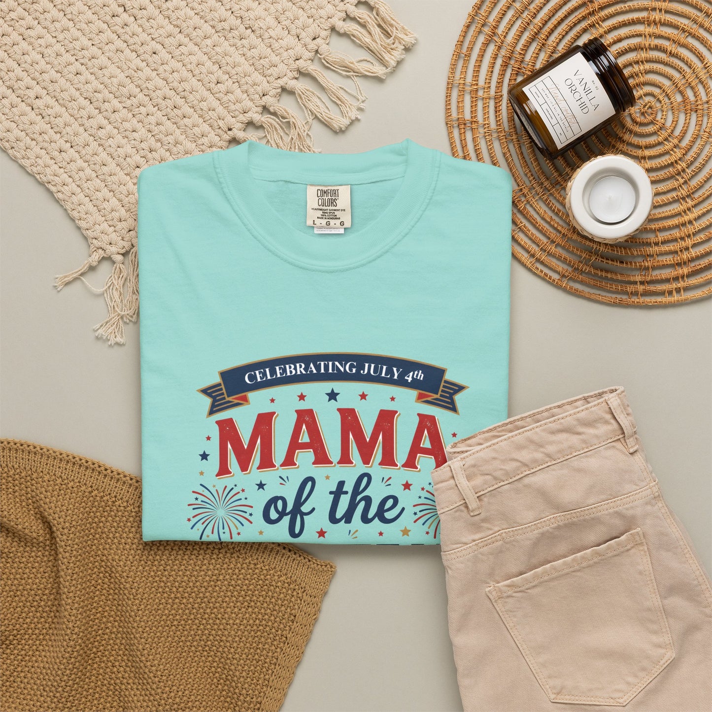 Mama of the Crew T-Shirt — Patriotic 4th of July Tee, Independence Day Shirt