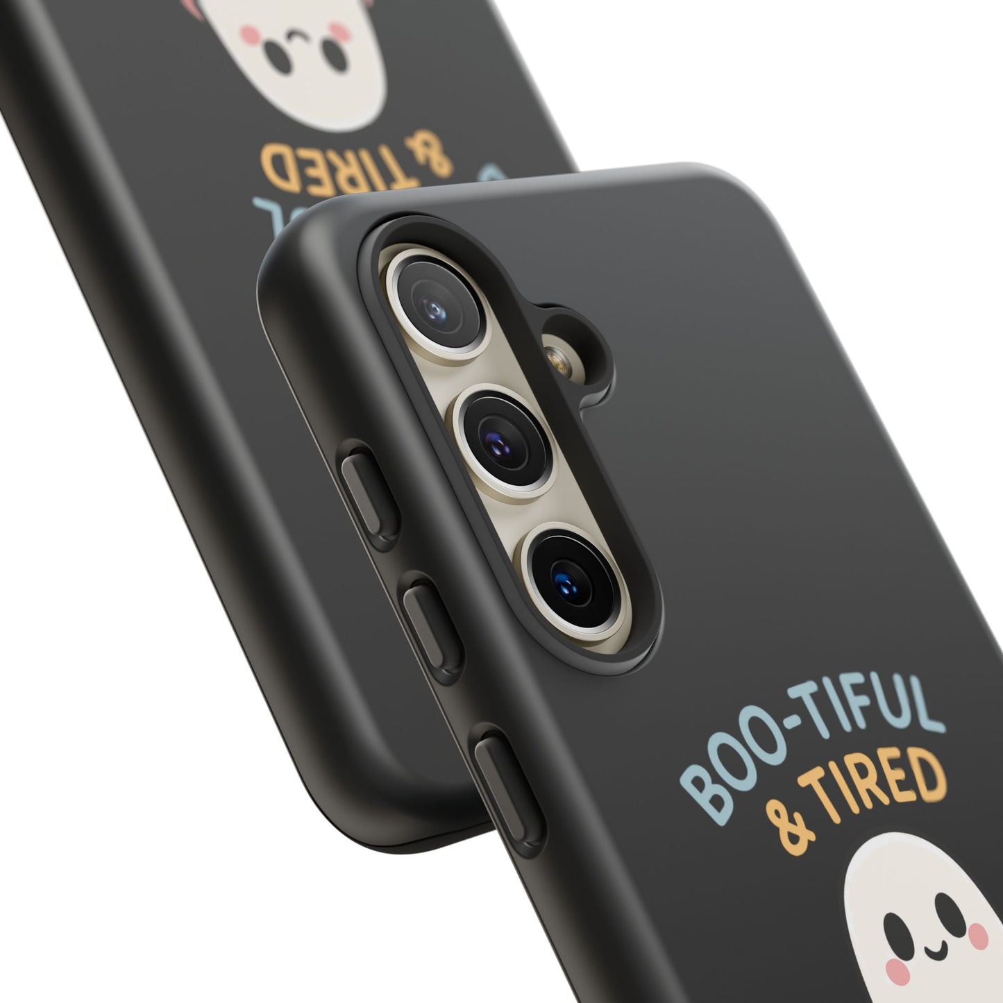Boo-tiful & Tired Phone Case, Halloween-Themed Design