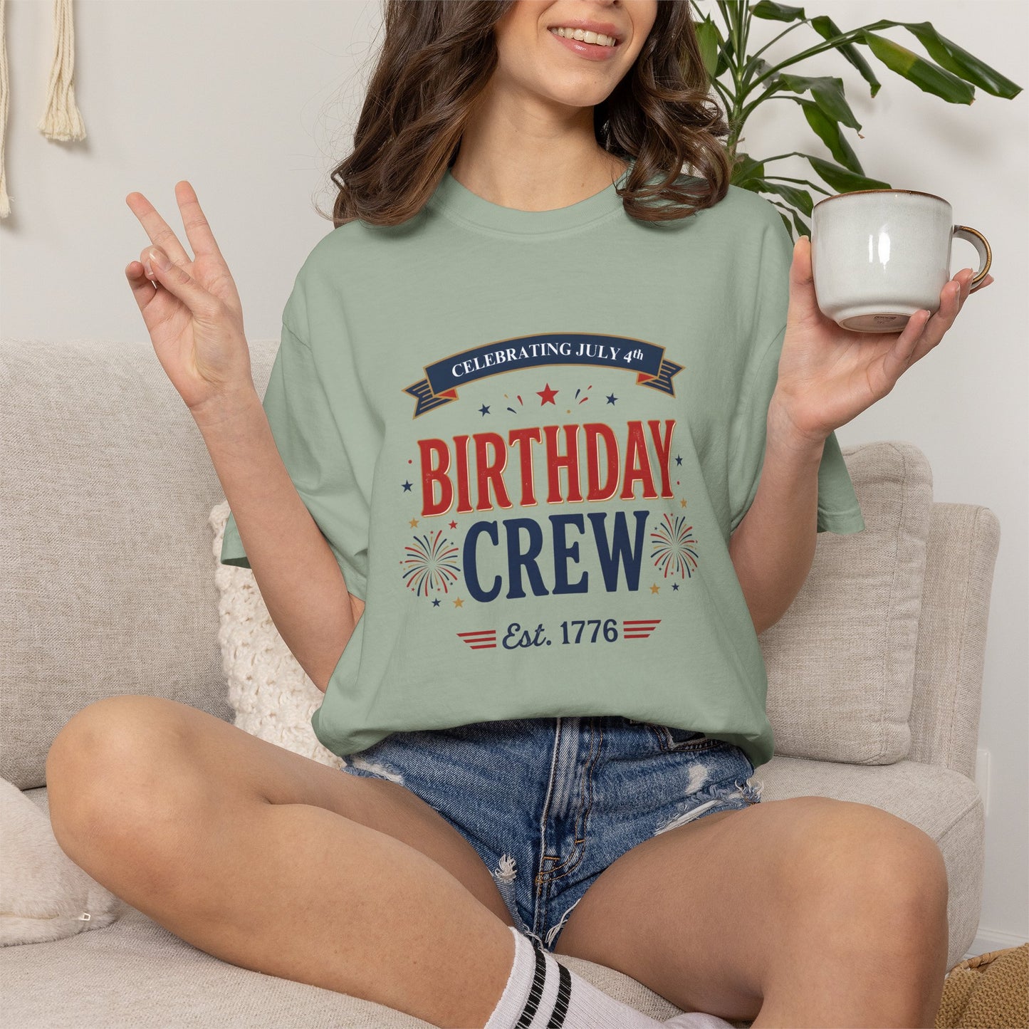 Birthday Crew T-Shirt — Patriotic Celebration Tee, 4th of July Shirt, Independence Day Gift