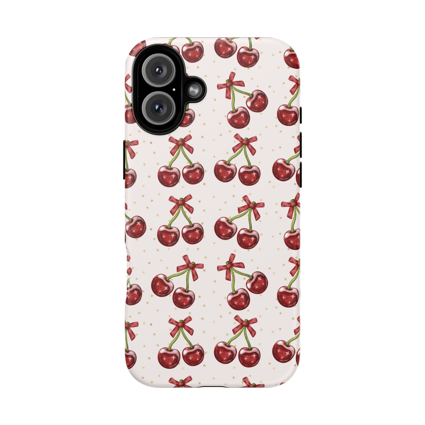 Cherry Pattern Phone Case — Cute Red Cherry Protective Phone Cover