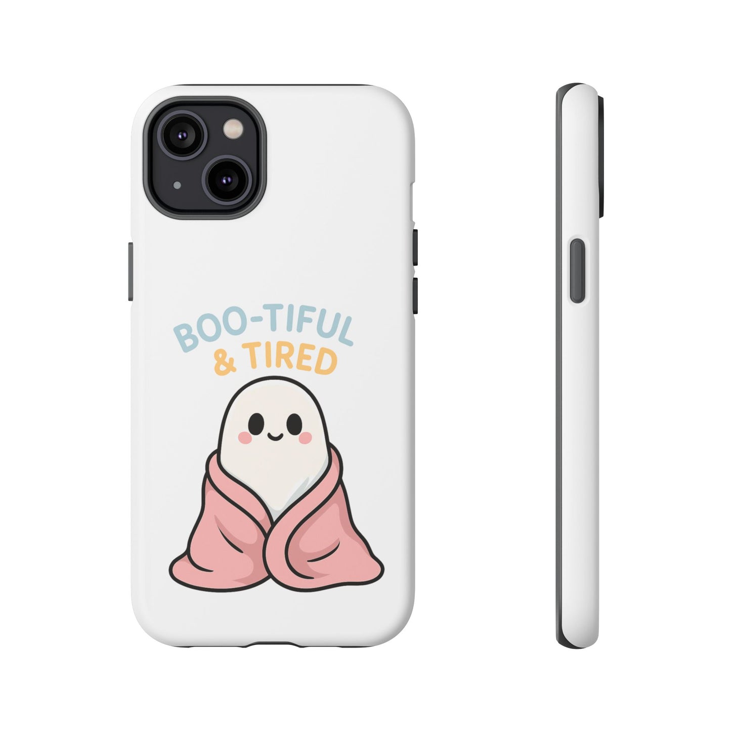 Boo-tiful & Tired Phone Case, Halloween-Themed Design