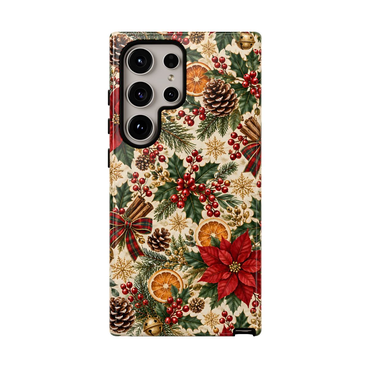 Christmas Floral Tough Phone Case