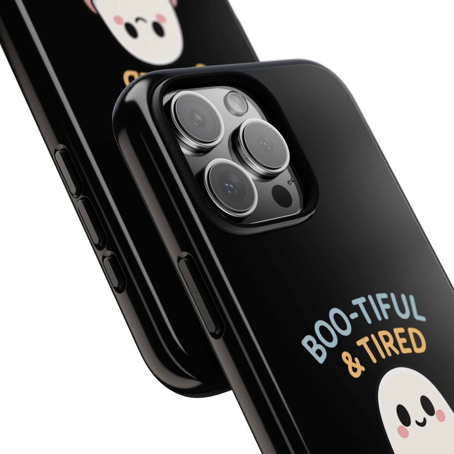Boo-tiful & Tired Phone Case, Halloween-Themed Design