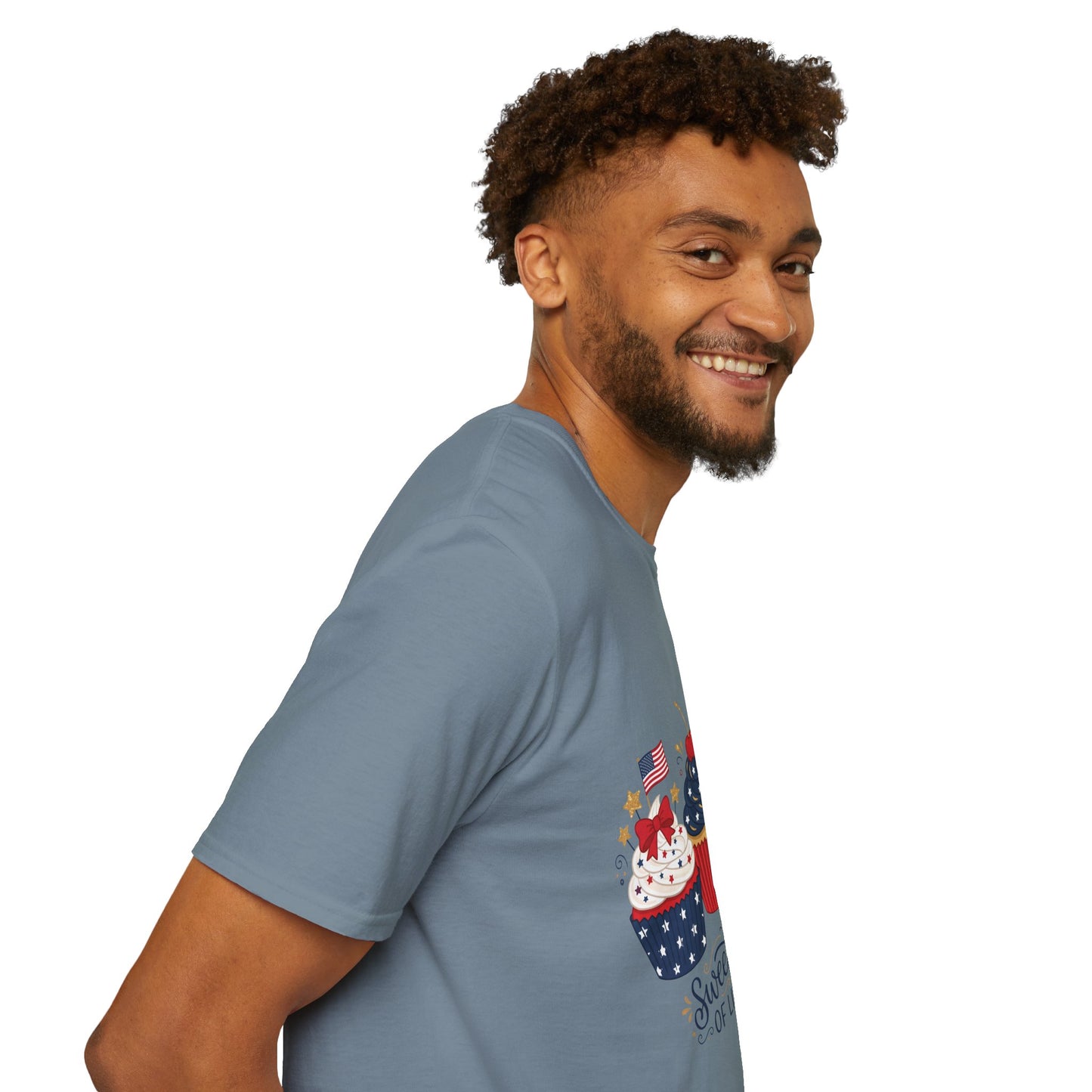 Patriotic Cupcakes T-Shirt — "Sweet Land of Liberty" 4th of July Tee