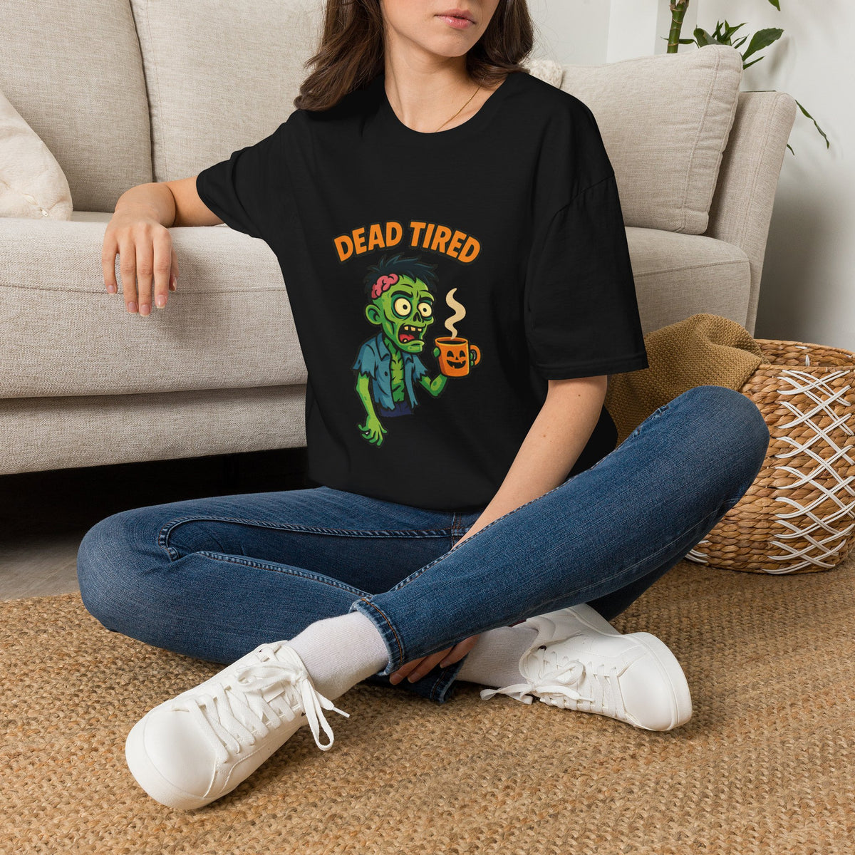 Dead Tired Zombie T-Shirt, Gifts for Halloween