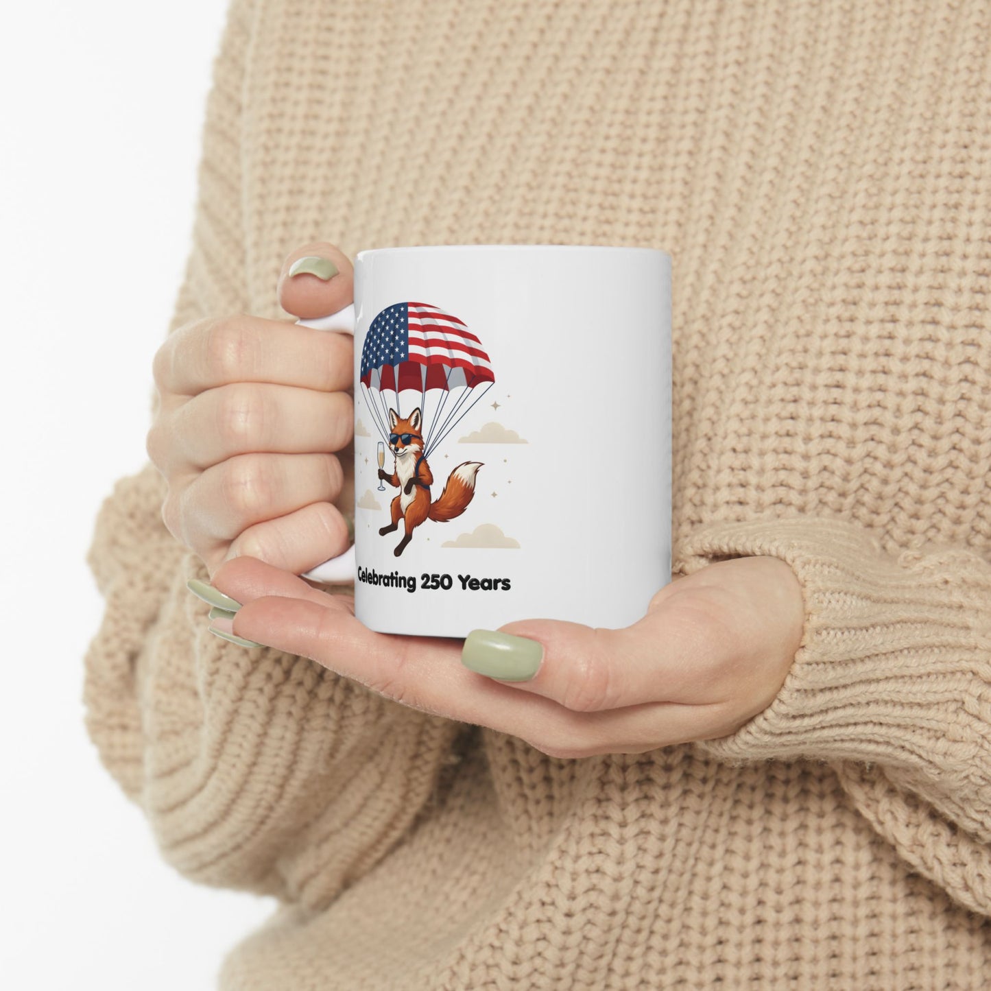 Patriotic Fox Coffee Mug