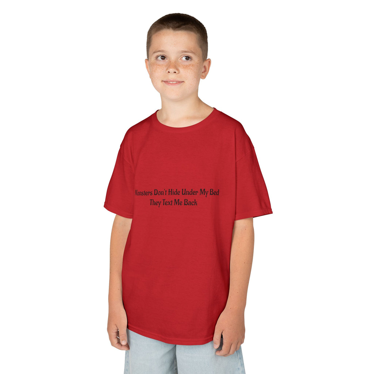 Funny Kids Monster Tee, Kids Heavy Cotton Shirt, Halloween T-Shirt