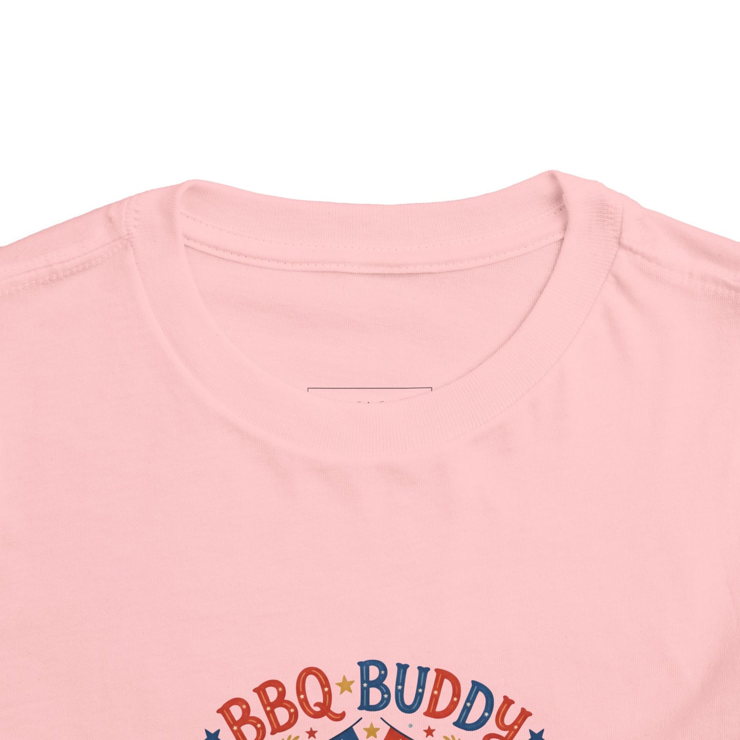 BBQ Buddy Toddler Tee - Celebrating 250 Years Patriotic Shirt for Kids, 4th of July Tee
