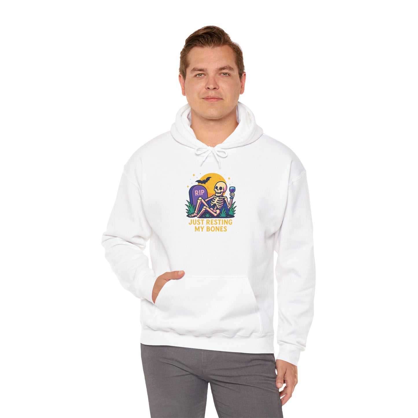 Halloween Skeleton Hoodie, Cozy Unisex Sweatshirt