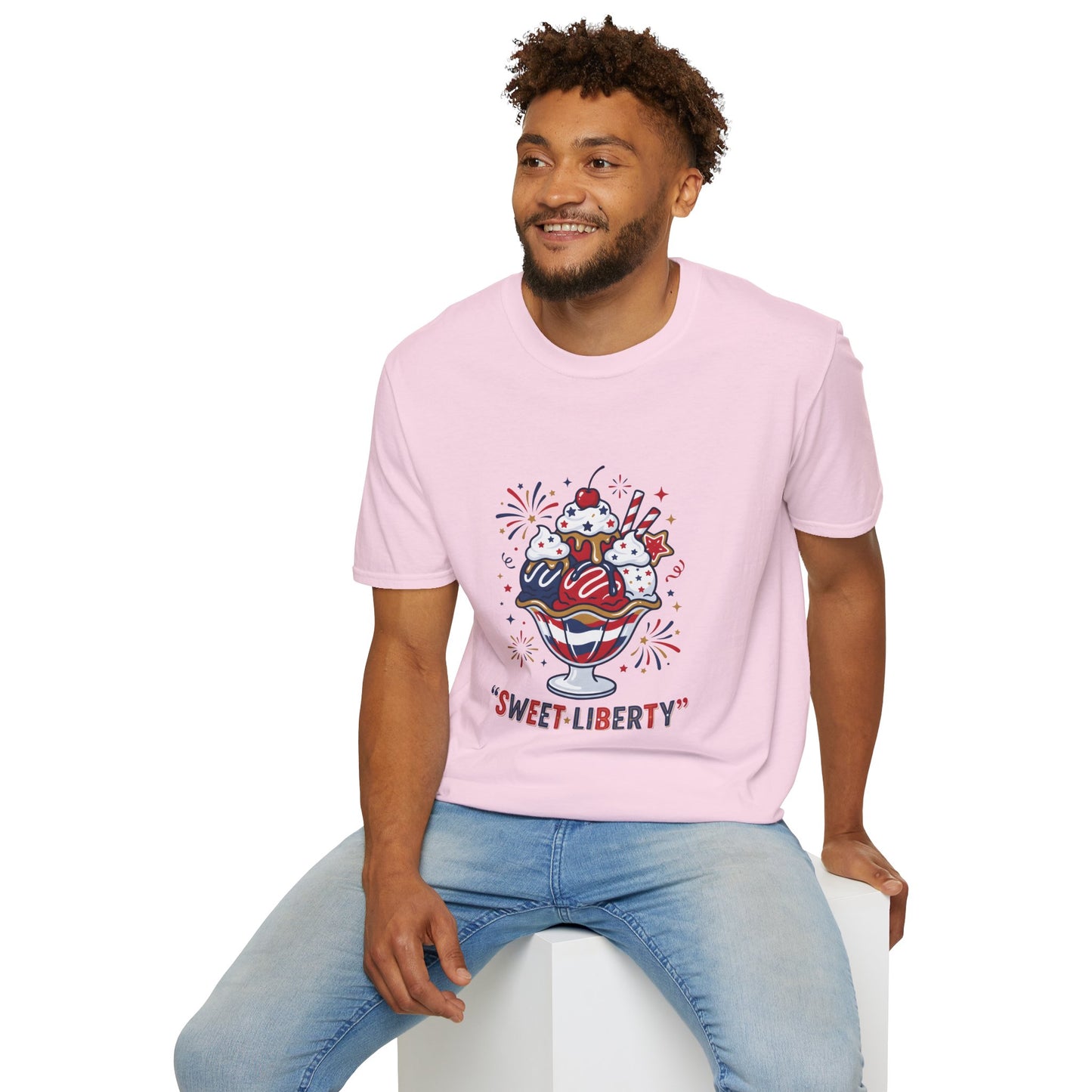 Sweet Liberty Ice Cream T-Shirt — Patriotic 4th of July Sundae Tee