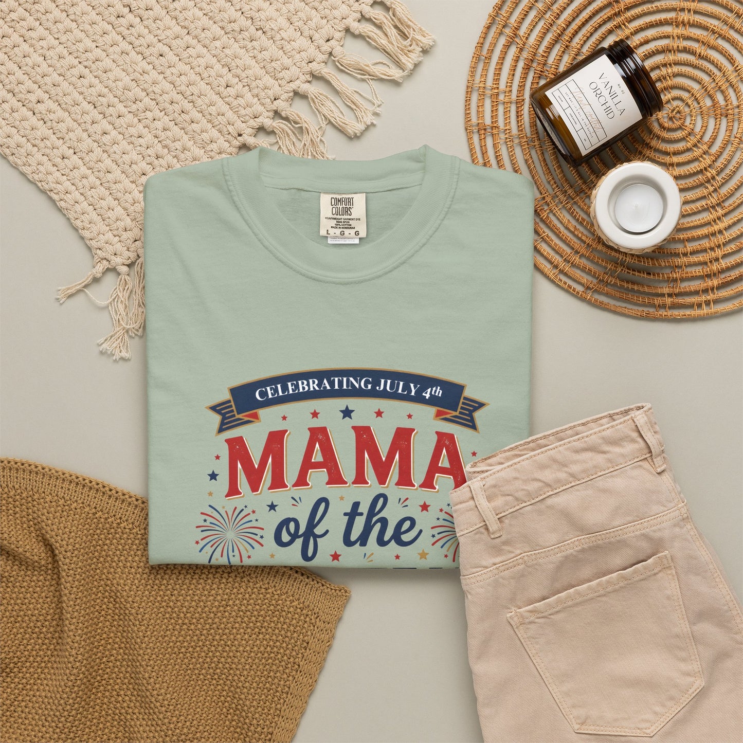 Mama of the Crew T-Shirt — Patriotic 4th of July Tee, Independence Day Shirt